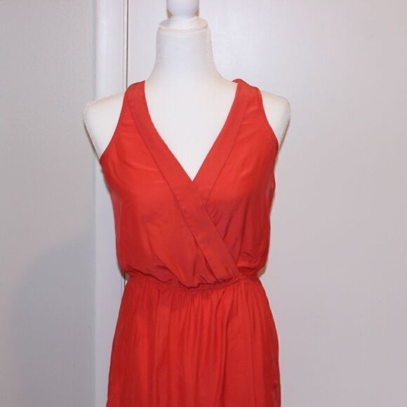 Parker Orange  Silk Mini Dress Women Size Small - Picture 2 of 14